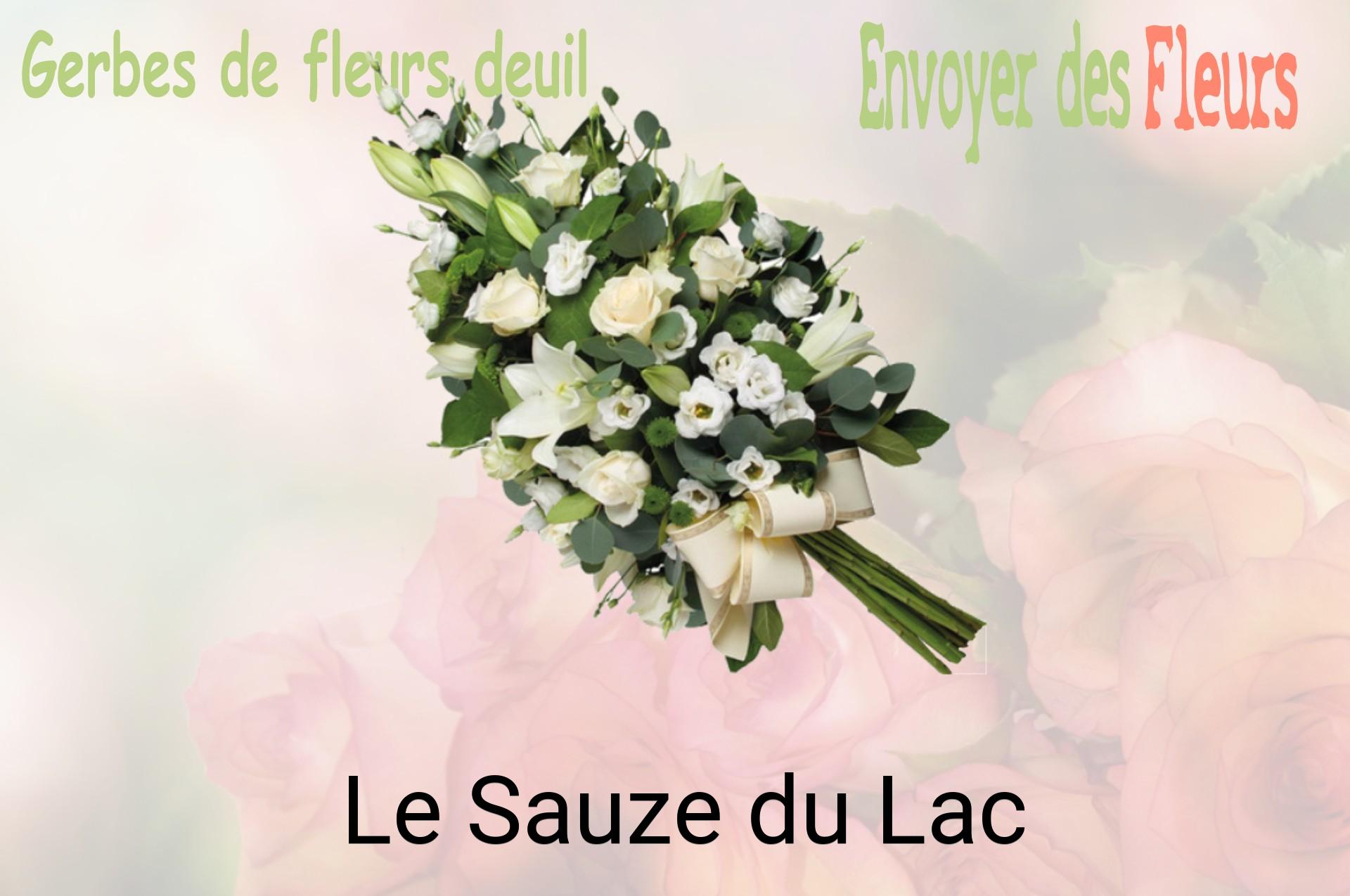 Gerbe de fleurs de deuil livrée à Le Sauze-du-Lac